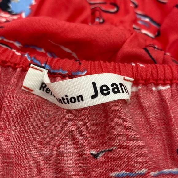 Reformation Lenny Top in Fiji Tropical Print Size Small - Picture 10 of 11